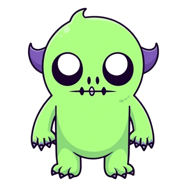 A VERY creepy monster  sticker