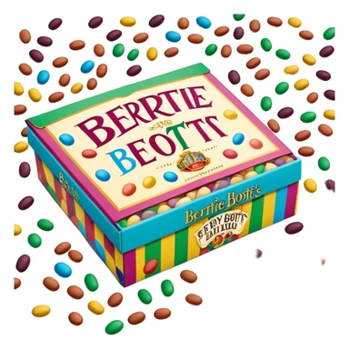 Bertie bott’s every flavour beans box sticker