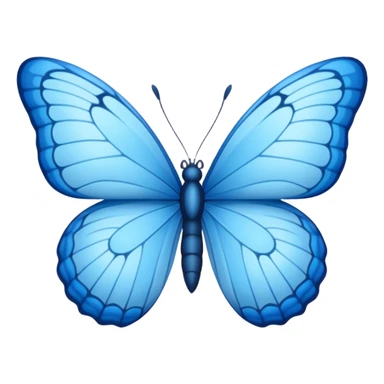 Borboleta  azul  sticker