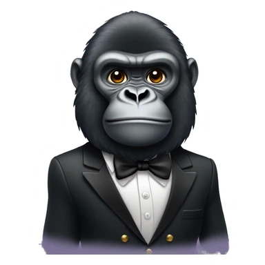 Gorilla in a tuxedo  sticker