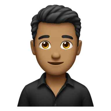 cool dude in black shirt sticker