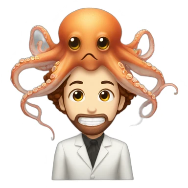 the unbearable lightness of being eating an octopus sticker