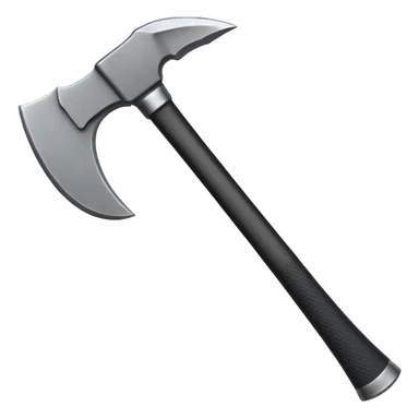 black metal climbing axe pointy curvy edges sticker