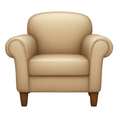 beige armchair sticker