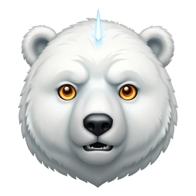 Create a polar bar shooting lasers out of its eyes sticker