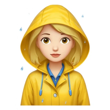 Raincoat Pedestrian woman sticker