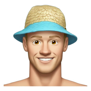 Jonathan Toews as a beach bum sticker