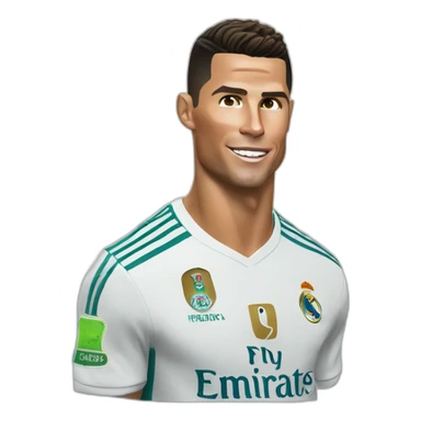 Cristiano Ronaldo doing the siuuuu sticker