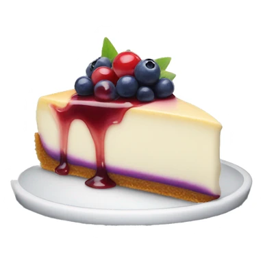 Cheesecake mit Blaubeeren sticker