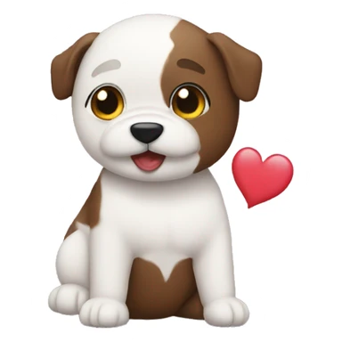 Emoji in love sticker