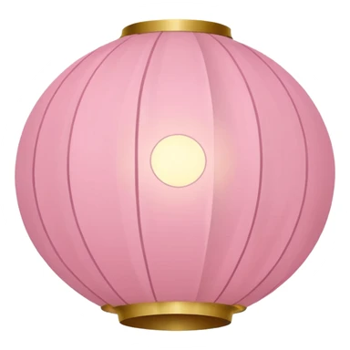 light pink chinese lantern sticker