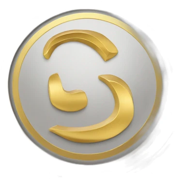 gold super curved coin with large "0" label in center sticker