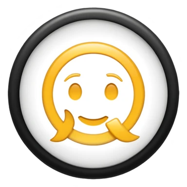 gender neutral symbol, classic emoji style, with subtle shine, suitable for Discord role icon sticker