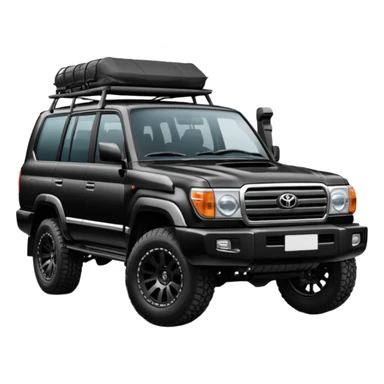 Modified Toyota landcr new model black color sticker