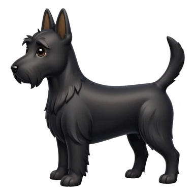 Scottie dog emoji sticker