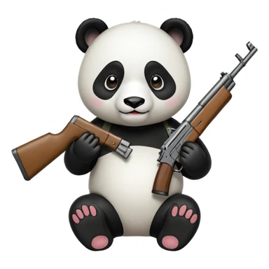 PANDA WITH AK47 sticker
