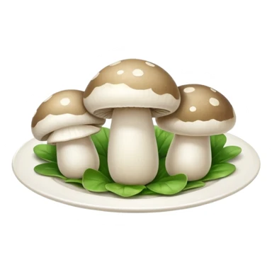 3 champignons on the plate sticker