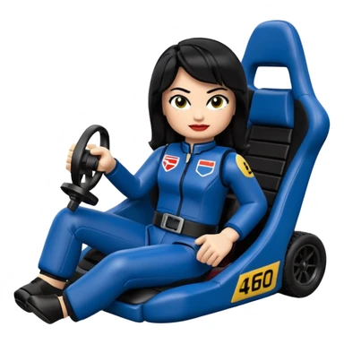 full size real-appearance road racing sexy buxom Batman’s feminine midnight-colored tight outfit sixty’s tv show dark stealthy accurate sporty safe plush deluxe Lego off-road pursuit drifting car lexus (black hair,reclining and relaxed torso and shoulders back against seat) rallycross kart  sticker