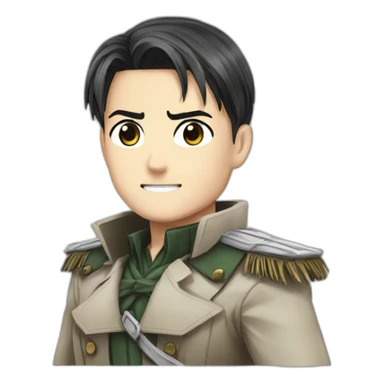 captain levi from attack on titans sticker