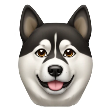 black akita americain sticker