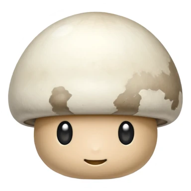 Button mushroom sticker