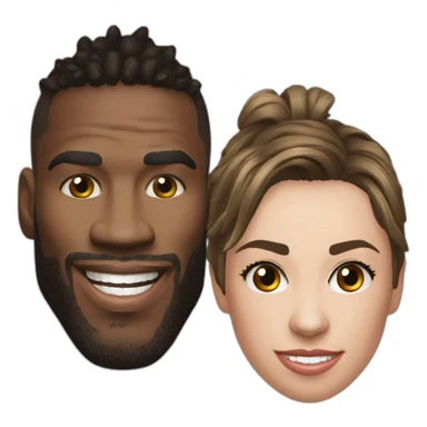 siya kolisi and eden etzebeth beast mode sticker