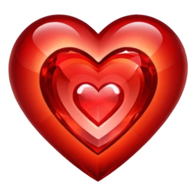 Red crystal with a red glow coming from its center. In the center of the crystal a $ sticker