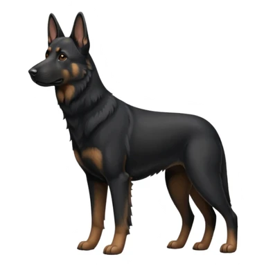 black german shepherd sticker