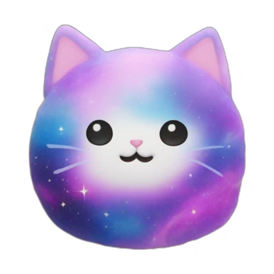 galaxy rice cake mochi cat sticker