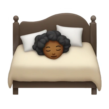 woman sleeping in bed sticker