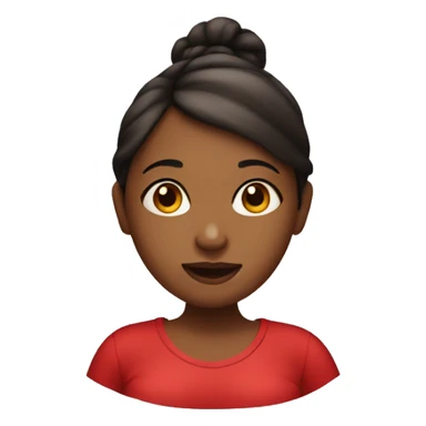 Pregnant girl in red sticker