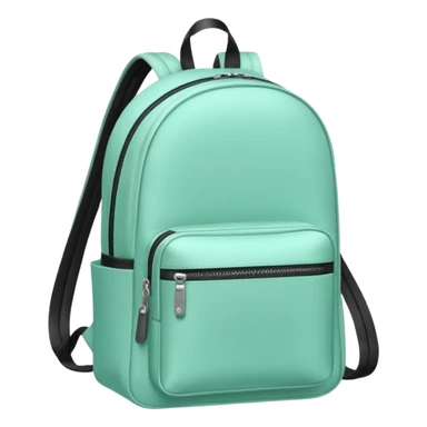 mint color backpack sticker