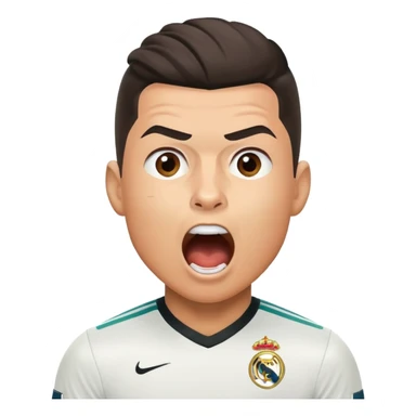 Cr7 is Shouting ￼ sticker