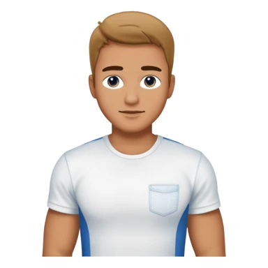 Sexy man, White T-Shirt, jeans sticker