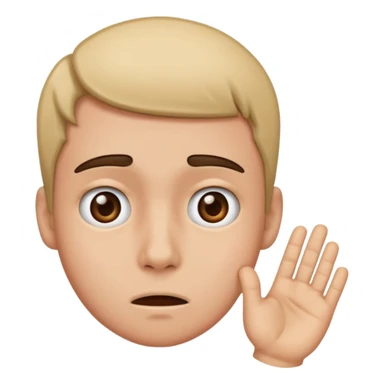 Awkward head scratch sticker