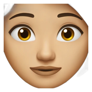 Femme brune yeux bleu sticker