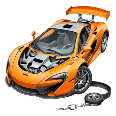 mclaren sportcar car crash another McLaren sticker