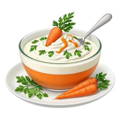 Traditional Turkish carrot yogurt mezze sticker