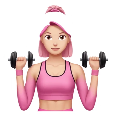 workout pink sticker