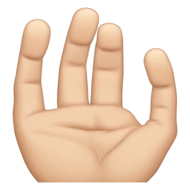 all fingers raised except the ring finger, The thumb is holding the ring finger but it is not shown. sticker