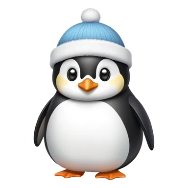 chim cánh cụt, đội mũ xinh sticker