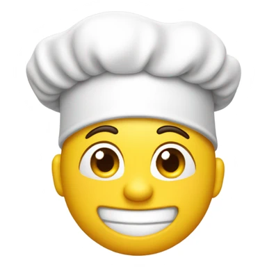 Chef emoji face kiss sticker