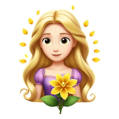 rapunzel flower from the movies sticker