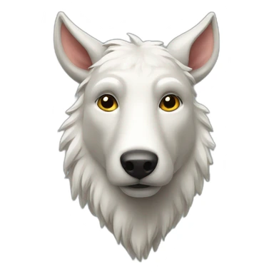 Vache tete de loup sticker