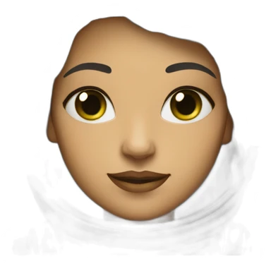 Woman in spacesuit with light skin and green eyes sticker
