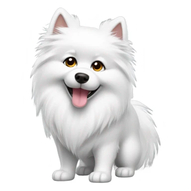 White spitz  sticker