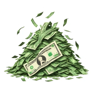 Shreading money sticker