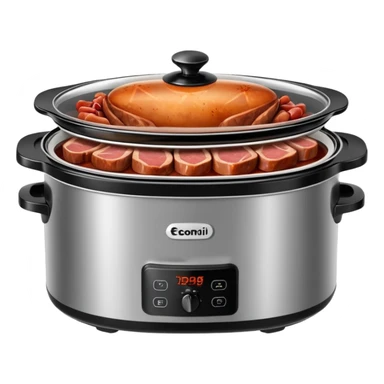 Meat in a slow cooker sticker