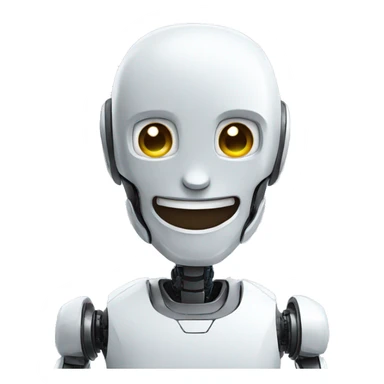 Ai robot smiling sticker