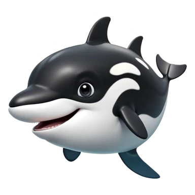 cinematic-comical-orca-portrait-emoji,-head-tilted-dramatically-with-an-exaggeratedly-shocked-expression,-featuring-a-sleek-black-and-white-body-with-wide,-comically-expressive-eyes-full-of-playful-disbelief-and-animated-flippers,-simple sticker
